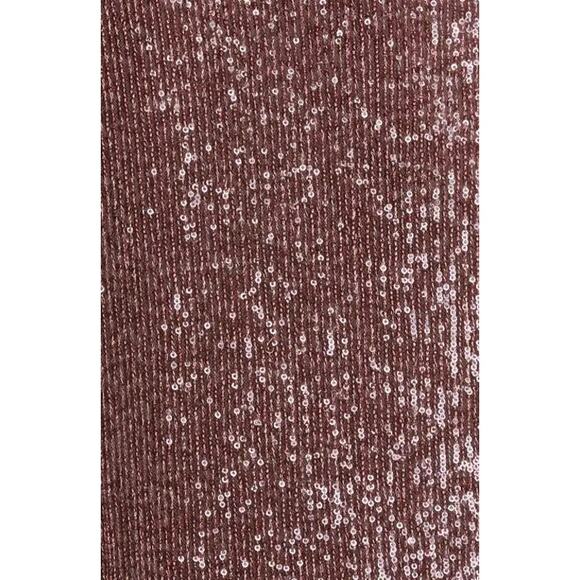 Cara Cara Margaret long sleeve sequin shirtDress in Rum Raisin Sequin size XS - Picture 4 of 14